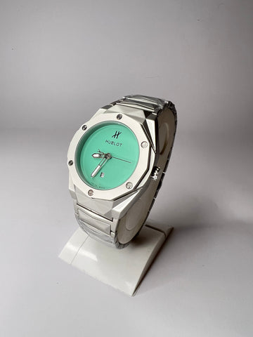 HB Diamond Cut with Mint Green Dial