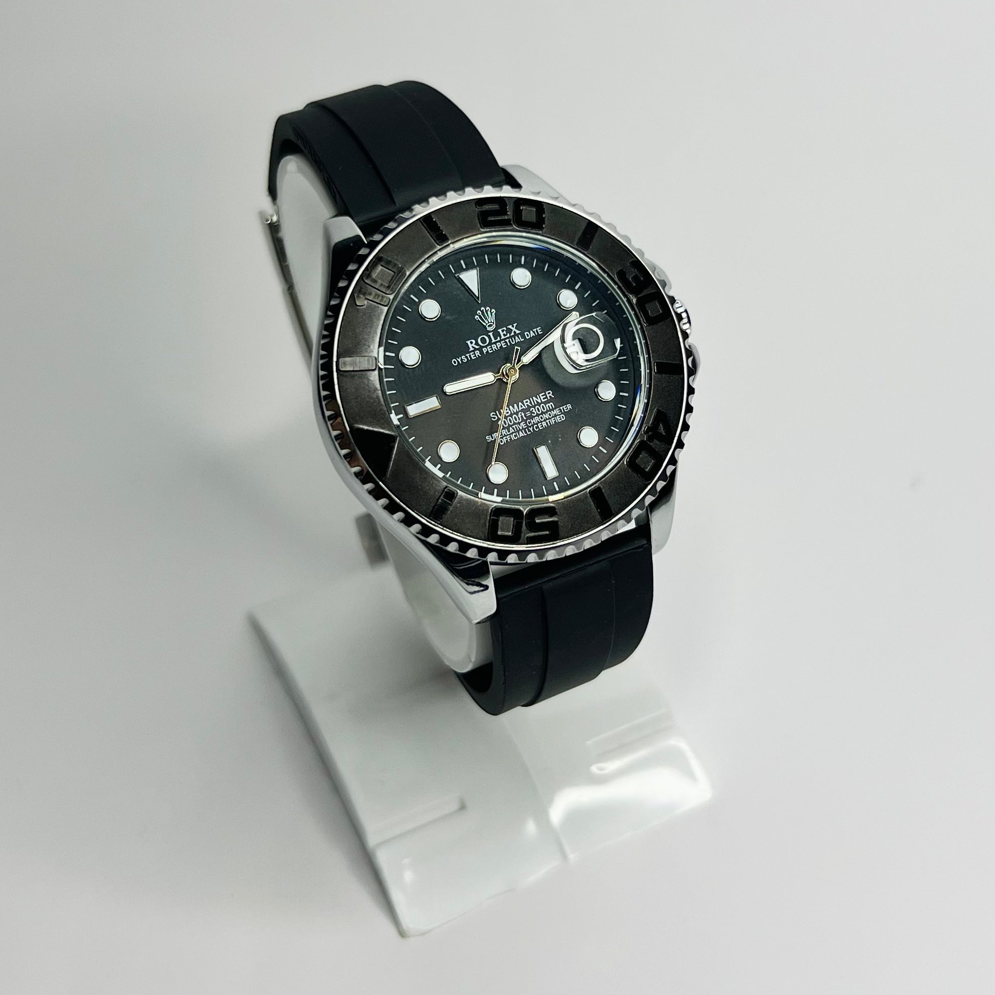 RLX GMT Master Silver Watch | 40mm | Strap