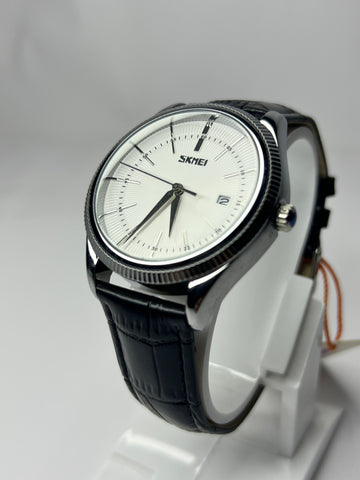 Skemi in White Dial | Black Strap
