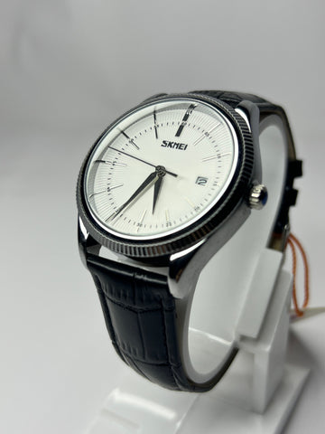 Skemi in White Dial | Black Strap