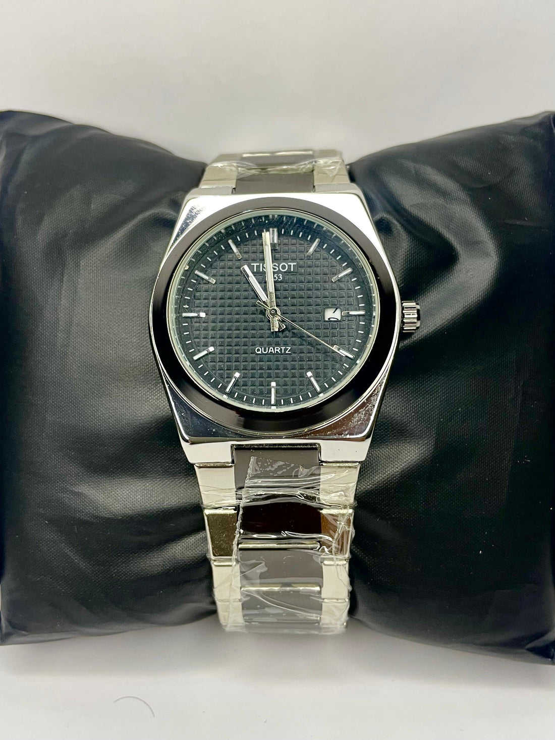 Tissot PRX Black & Silver Chain Black